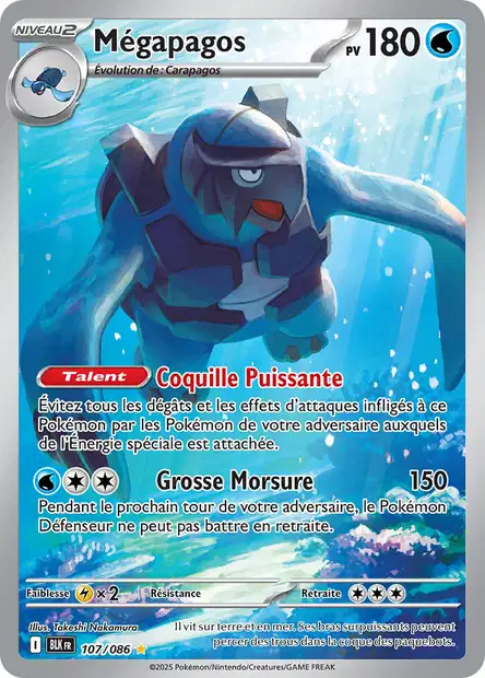 Carte Pokémon Mégapagos — Foudre Noire